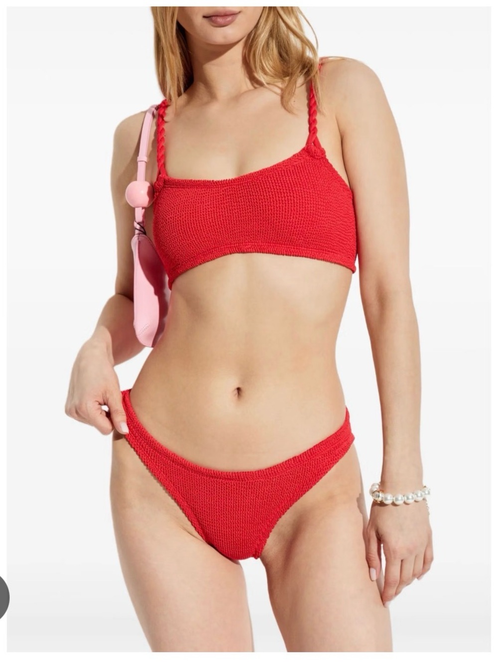 NWT Hunza G Red Phoebe Bikini